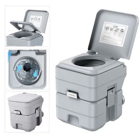Langria Portable Toilet53 Gallon 50 Flushes Porta Potti Outdoor