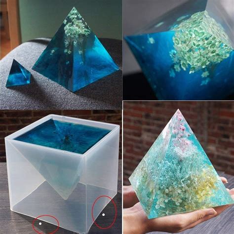 See more ideas about mold making, resin crafts, resin diy. Amazon.com: Big DIY Pyramid Resin Mold Set, Large Silicone ...