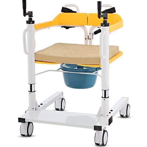 Patient Lift Chair Portable Patient Shower Wheelchair Commode With 180