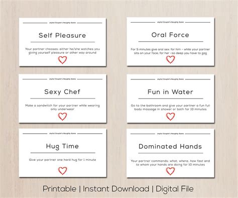 Printable Naughty Game Couples Sex Game Sexy Coupons Etsy