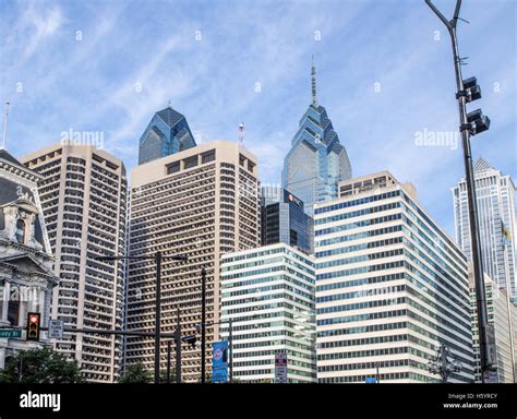 Philadelphia June7 2016 Cityscape With Street And Downtown Skyline