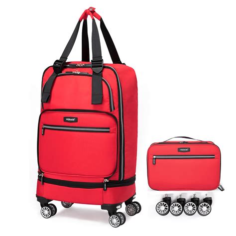 Buy Foldable Luggage Bag With Spinner Wheels Expandable Collapsible