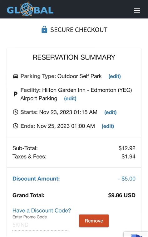 Global Airport Parking - 5$ off code - Travel With Deals and Points