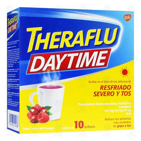 Theraflu Daytime Té Antigripal Resfriado y Tos 10 Sobres