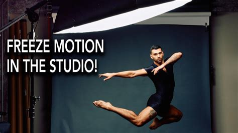 How To Freeze Motion In The Photography Studio Using Flash Youtube