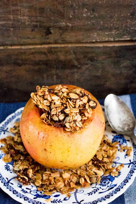 Generally, baking apples reduce their sugar content. Baked Cinnamon-Nutmeg Apples Stuffed with Rolled Oats ...