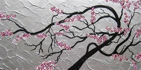 Sale Japanese Painting Cherry Blossom Tree Trees Large