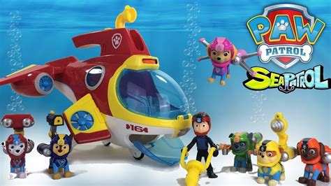 Match Paw Patrol Sea Patroller Toys Underwater Rescue Mission Youtube