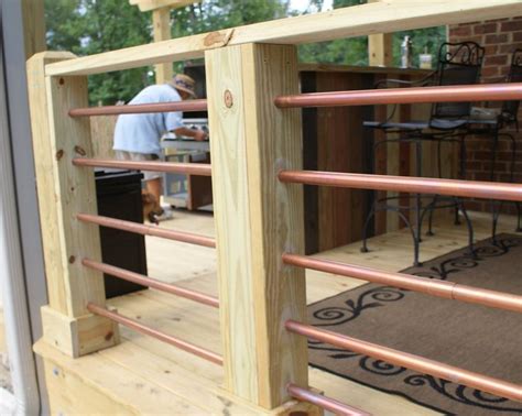Copper Railing On The Deck Phase 2 Home Design Pinterest