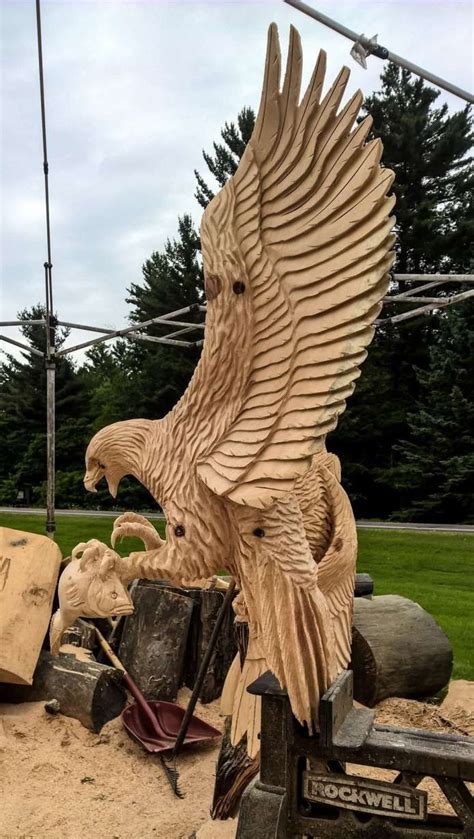 top wood carving  eagles gallery chainsaw
