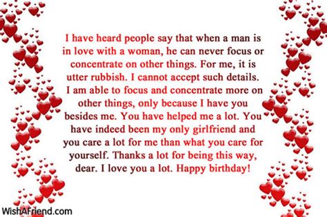 Some of the messages in our list of cute things to say to your girlfriend are taken from yahoo answers. I have heard people say that, Birthday Wish For Girlfriend
