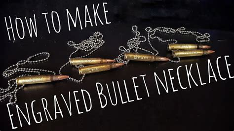 Besides good quality brands, you'll also find plenty of discounts when you shop for bullet necklace for men during big sales. How to Make an Engraved Bullet Necklace - YouTube