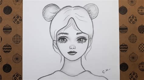 Adım Adım Kolay Karakalem Kız Yüzü Çizimi Nasıl Yapılır Çizim Hobimiz