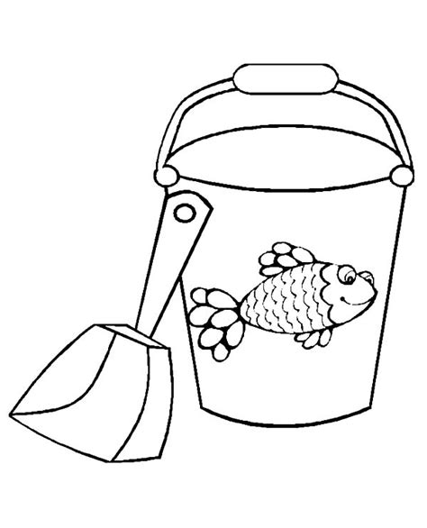 Simply do online coloring for pail and shovel beach bucket coloring pages directly from your gadget support for ipad android tab or using our web feature. Beach Bucket With Fish Picture Coloring Pages : Best Place ...