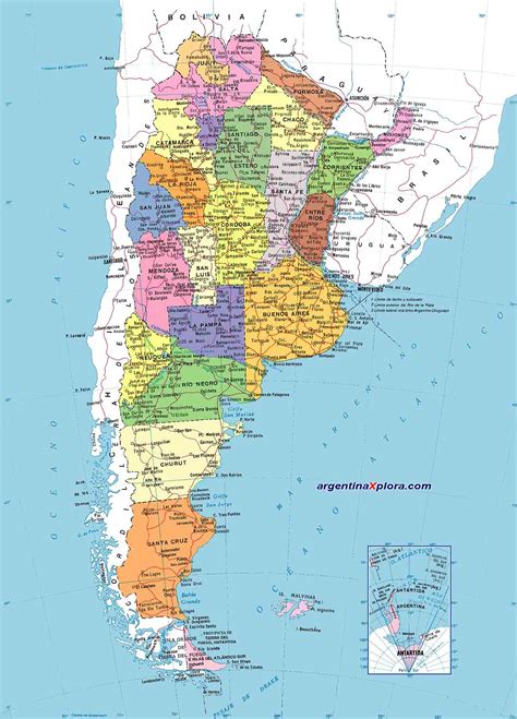 Mapas De Argentina Pol Tico Y F Sico Para Descargar E Imprimir