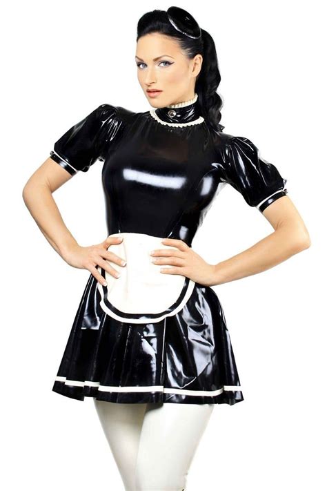 Latex Uniform Uniform Dress Sissy Maid Dresses Sissy Maids Rubber