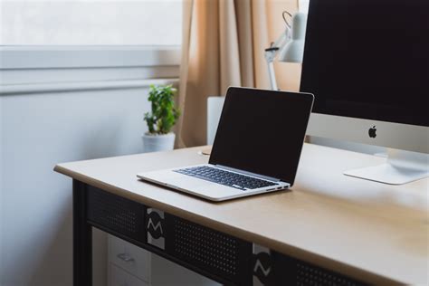 Office Computer Laptop And Desk 4k Hd Wallpaper