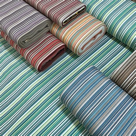 Striped Canvas Fabrics By The Yard Waterproof Cotton Outdoor Etsy