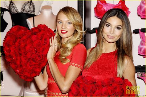 lily aldridge and candice swanepoel victoria s secret valentine s event photo 2805809 candice