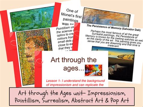 Art Through The Ages Teaching Resources