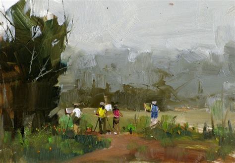 Qiang Huang Watercolor Landscape Abstract Landscape Landscape