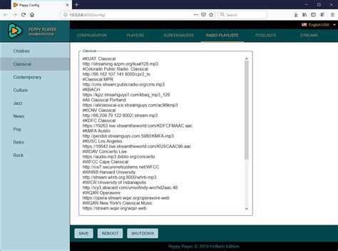 Another good thing about peppy player is that it has a webui for configuration. Peppy player - HiFiBerry
