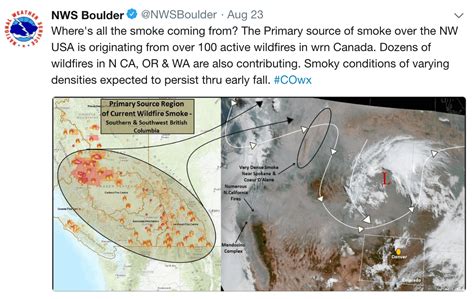 Smoke From West Coast Wildfires Seen By Noaa Satellites