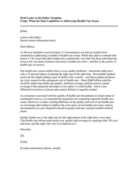 When the state/federal legislature is addressing domestic safety net programs. Draft Letter to the Editor Template in Word and Pdf formats