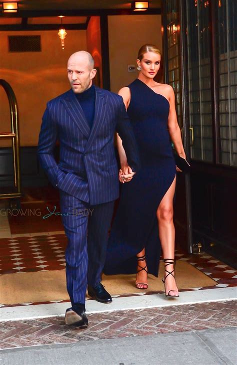 Rosie Huntington Whiteley And Jason Statham Were Spotted Leaving Their