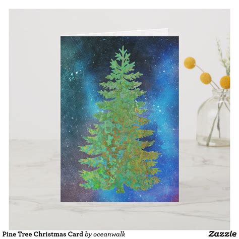 Pine Tree Christmas Card Christmas Cards Cards Tree