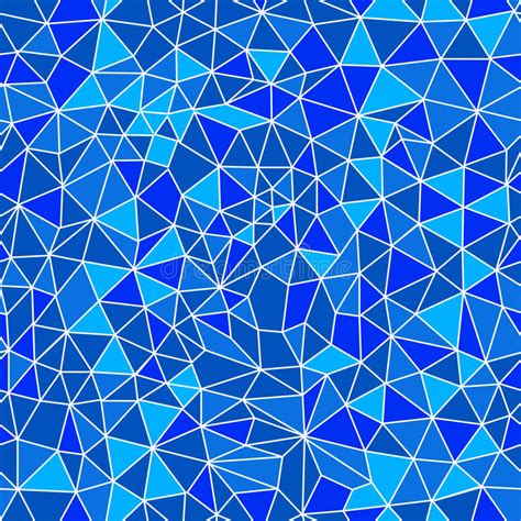 Seamless Texture With Triangles Mosaic Stock Illustration
