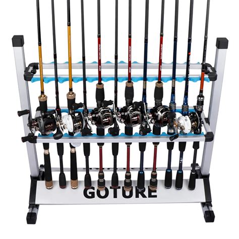 Goture Portable Fishing Rod Display Rack Aluminum Alloy And Ultralight