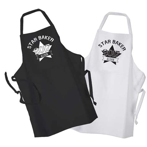Made with 100% cotton, this lightweight apron is the perfect cooking tool. Star Baker Chef Personalised BBQ & Grill, Cooking, Apron ...