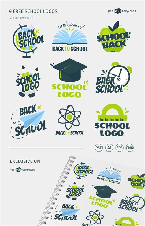 Free School Logos Templates In Eps Psd Free Psd Templates