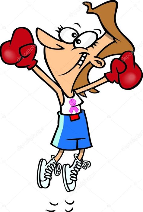 Cartoon Female Boxing Champion — Stock Vector © Ronleishman 14001495