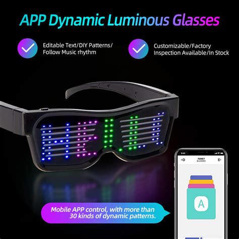 App Control Led Magic Glasses Manufacturer Factory Price Gflai
