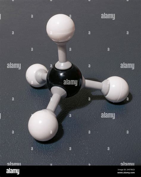 Model Of Methane Ch4 Molecule Responsible For Heating Of The