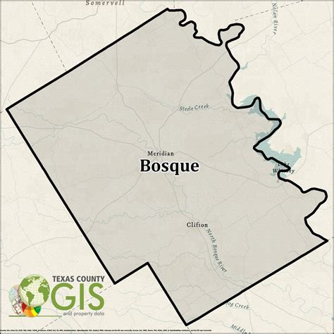 Bosque County Gis Shapefile And Property Data Texas County Gis Data