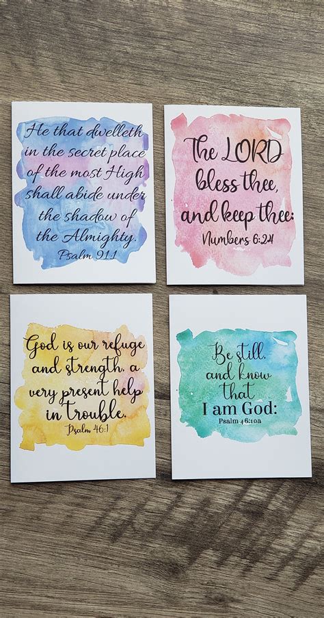 Bible Verse Scripture Greeting Cards Fearfully And Etsy