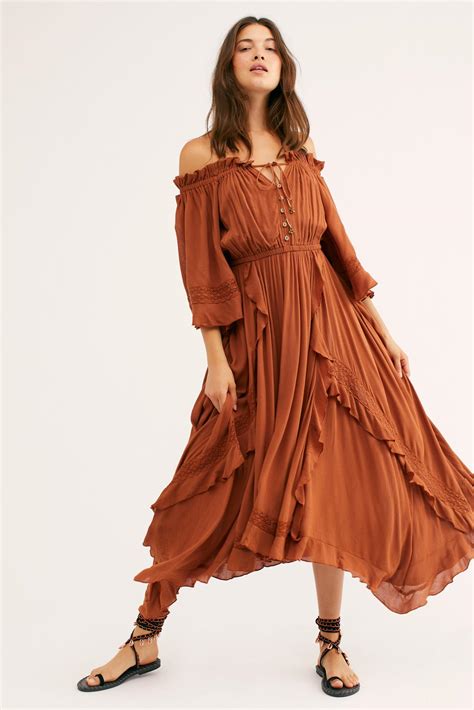 Free people beach bliss maxi dress in maroon, small. Free People Synthetic Beach Bliss Maxi Dress By Endless ...