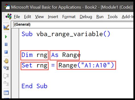 How To Use A Range Or A Cell As A Variable In VBA