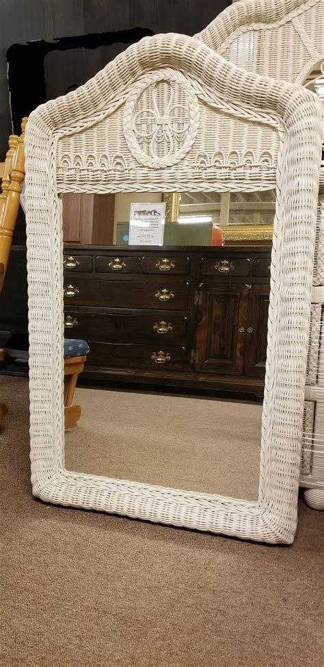 Wicker furniture is ideal for the bedroom. WHITE WICKER BEDROOM SET | Delmarva Furniture Consignment