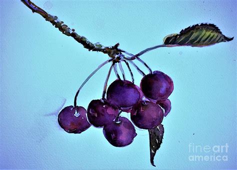 Cherries Painting By Mindy Newman Fine Art America