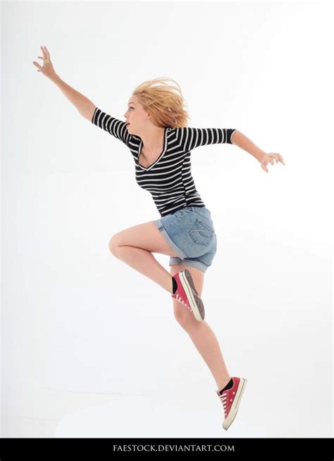 Jumping Action Pose Reference 7 By Faestock On Deviantart Action