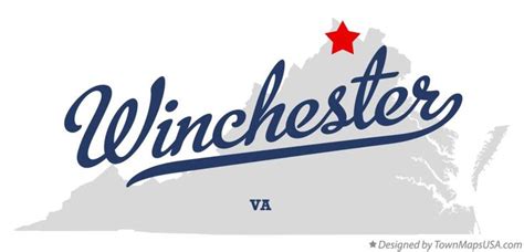 The Map Of Winchester Virginia
