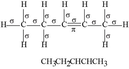 How Many Sigma And Pi Bonds Are In The Molecule Below CH3CH2CHCHCH3