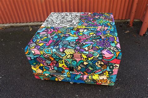 Shop wayfair for the best art van furniture. Graffiti Street art coffee table vibrant one off hand ...