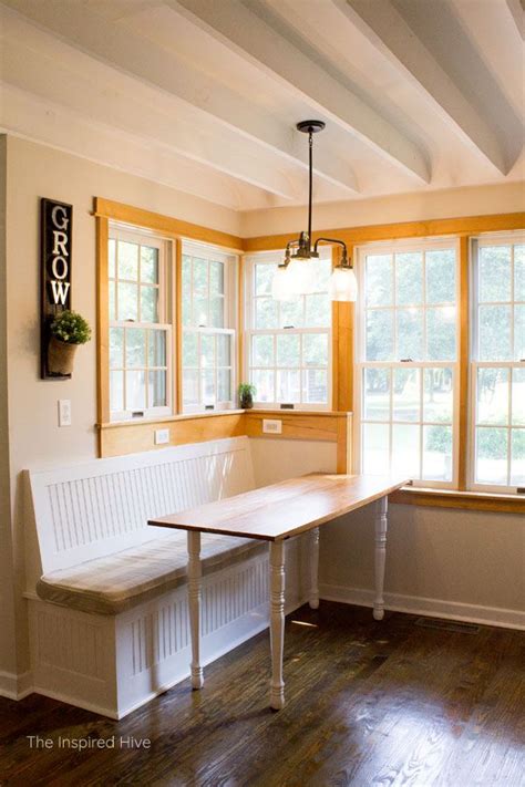 How To Build A Farmhouse Breakfast Nook Table Breakfast Nook Bench