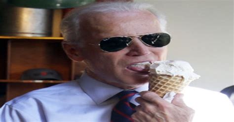 Joe Biden Licks Ice Cream Cone Flashes Cash And Wears Aviator