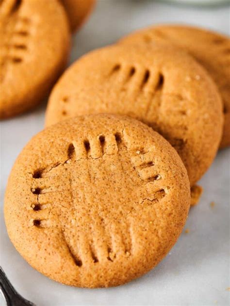 3 Ingredient Peanut Butter Cookies No Egg The Diet Chef